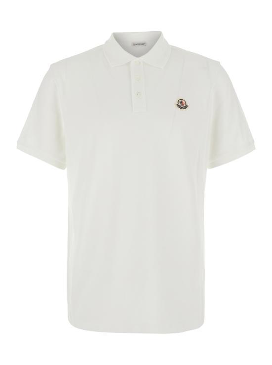 26FW 몽클레어 폴로 티셔츠 8A00011 84556 002 WHITE DOM - Moncler