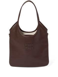 26FW 미우미우 아이비 레더 백 5BG231 2CRW F0NBL BROWN DOM 썸네일 1
