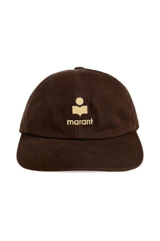 26FW 이자벨마랑 토마스 로고 볼캡 CQ053XFA D1C05A CLBR CHOCOLATE BUTTER DOM - Isabel Marant