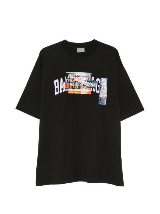 26FW 발렌시아가 반팔 티셔츠 764235 TUVS3 1000 BLACK DOM - Balenciaga