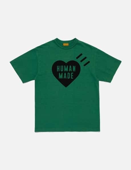 26SS 휴먼메이드 반팔 티셔츠 HM31CS044 GREEN DOM - Human Made