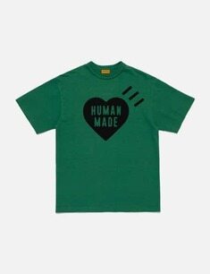 26SS 휴먼메이드 반팔 티셔츠 HM31CS044 GREEN DOM 썸네일 1