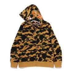 베이프 후드 티셔츠 001ZPM301007YEL YELLOW DOM 썸네일 1