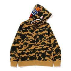 베이프 후드 티셔츠 001ZPM301007YEL YELLOW DOM 썸네일 2