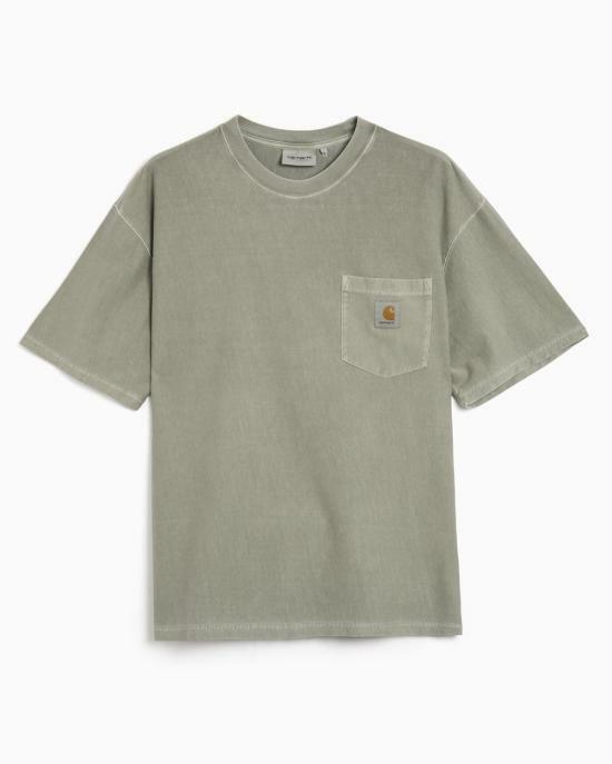 26FW 칼하트 WIP 반팔 티셔츠 I036863 3RFGD SHADY GREEN DOM - Carhartt