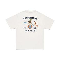 26SS 휴먼메이드 반팔 티셔츠 HM31TE017 WHITE DOM 썸네일 2