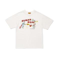 26SS 휴먼메이드 반팔 티셔츠 HM31TE023 WHITE DOM 썸네일 1