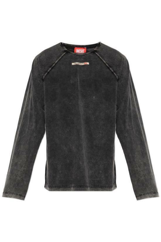 26FW 디젤 긴팔 티셔츠 A23181 0KNCW 900A DARK GREY DOM - Diesel