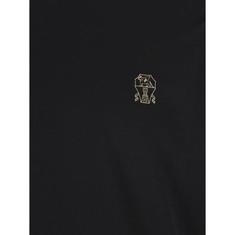 26FW 브루넬로 쿠치넬리 코튼 저지 크루넥 티셔츠 M0B138440 CZ178 BLACK DOM 썸네일 2