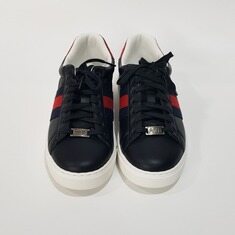 구찌 에이스 스니커즈 스퀘어 웹 블랙 레더 757892 8+ 썸네일 2
