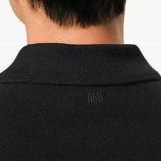 [오늘출발] 26SS 아미 스몰 하트 화이트 로고 폴로 PK 티셔츠 블랙 HPL411 760 045 썸네일 4