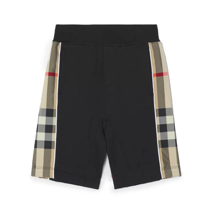 버버리 키즈 체크 패널 반바지 4Y 8050393 - Burberry
