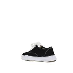 [국내배송] 메종미하라야스히로 웨인 OG 솔 레더 로우 스니커즈 블랙 A02FW704 BLACK 썸네일 2