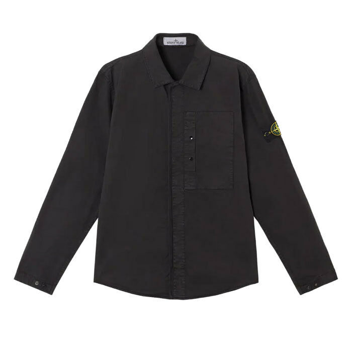 [국내배송] 스톤아일랜드와펜 포켓 TC 오버셔츠 블랙 K1S15 1200033 S00 - Stone Island