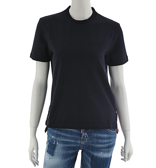 [로로모다] 톰브라운 스트라이프 여성 반팔티 / FJS013A-00050-415 - Thom Browne