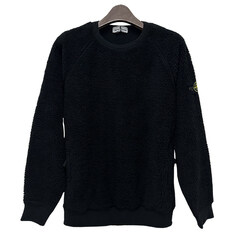 논현 더팩토리 22FW 스톤아일랜드 키즈 와펜 패치 테리 맨투맨 / 블랙 (771660143 V0029) 썸네일 1