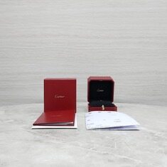 [럭스유] (새상품) 까르띠에 러브 밴드 링 스몰 18K 핑크골드 50호 CRB4085250 썸네일 5