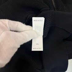 브루넬로 쿠치넬리 자수 로고 리브드 울 니트 후드집업 썸네일 4