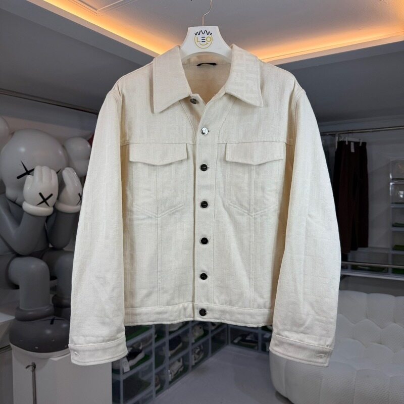 펜디 FF 모노그램 로고 데님 자켓 - Fendi