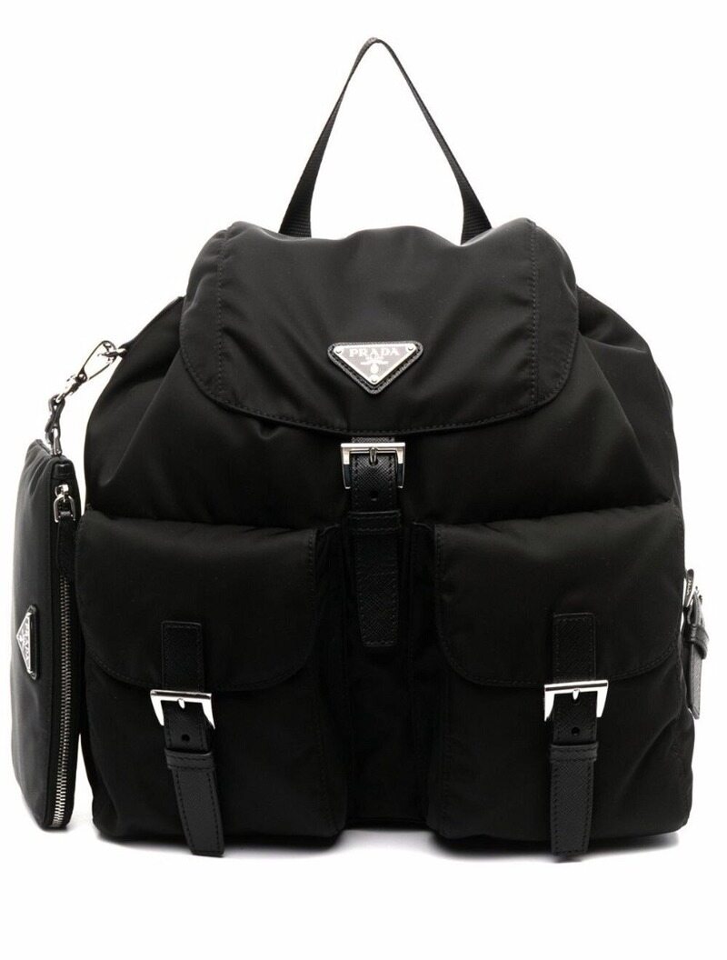 26FW 프라다 리나일론 미디움 백팩 블랙 1BZ811 RV44 F0002 - Prada