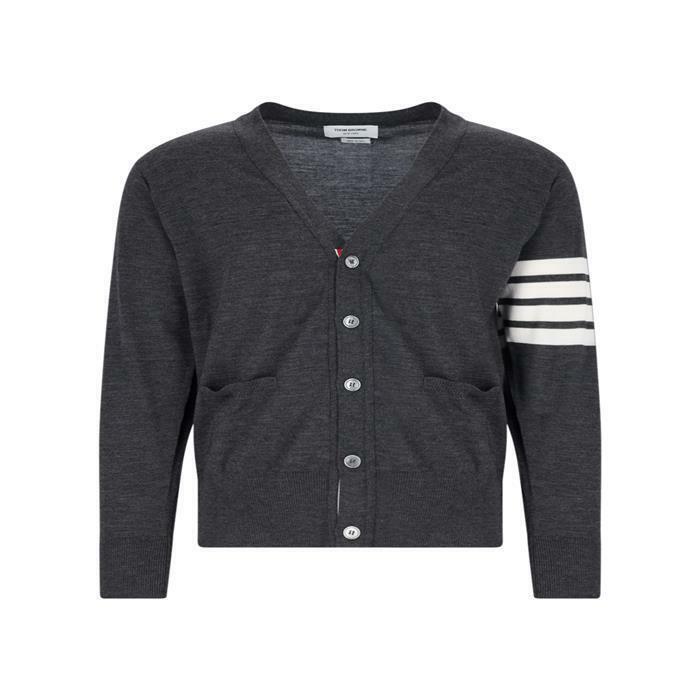 [국내배송] 톰브라운 메리노 4바 울 가디건 다크 그레이 MKC002A Y1014 - Thom Browne