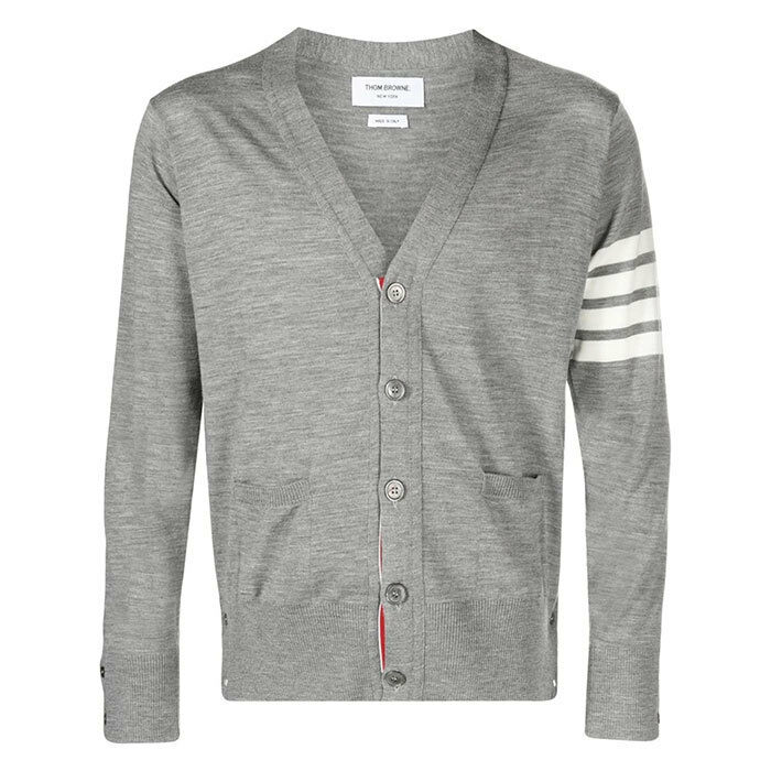 [국내배송] 톰브라운 메리노 4바 울 가디건 그레 MKC002A Y1014 - Thom Browne