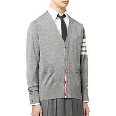 [국내배송] 톰브라운 메리노 4바 울 가디건 그레 MKC002A Y1014 썸네일 1