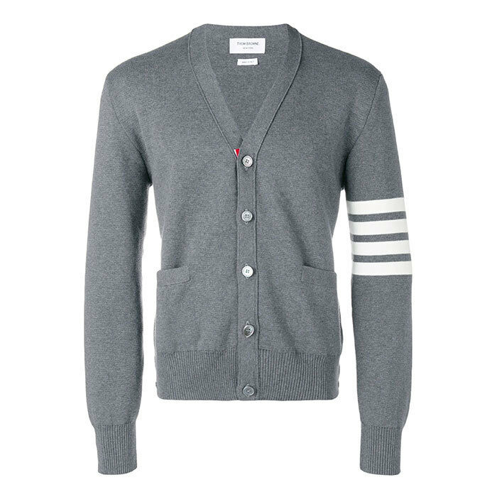 [국내배송] 톰브라운 밀라노 4바 스티 가디건 그레이 MMKC171A 00219 - Thom Browne