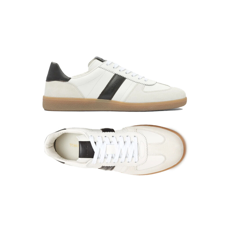 26FW 아처 스웨이드 스니커즈 옵티컬 화이트 J1558 LCL457N 5W028 - Tom Ford