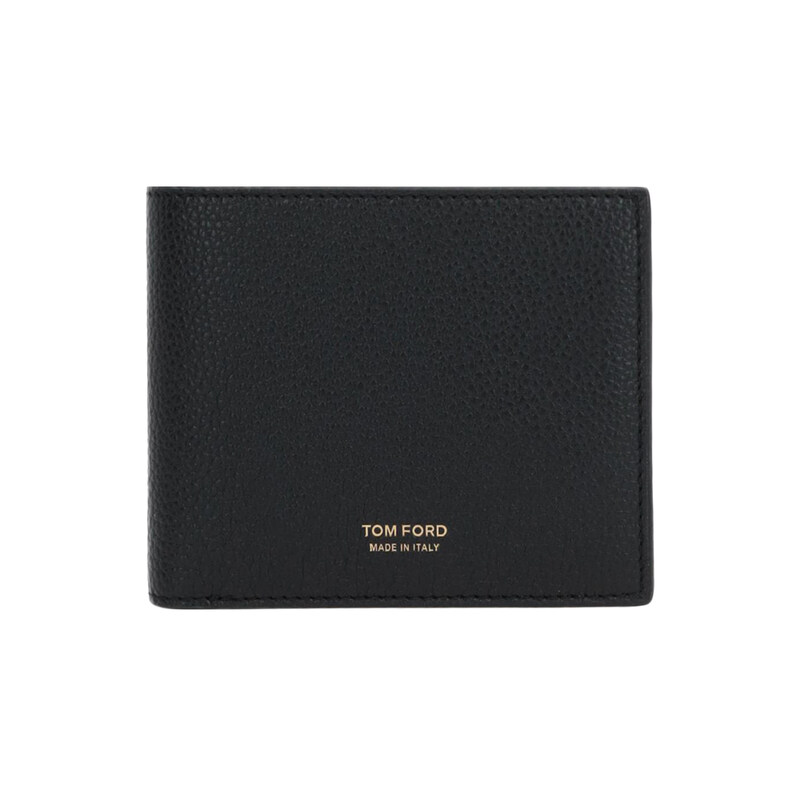26FW 금장로고 바이폴드 반지갑 블랙 Y0228 LCL158G NAA - Tom Ford