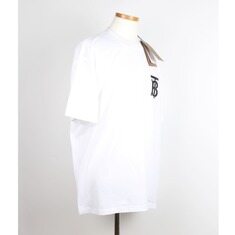 버버리 모노그램 남성 오버핏 반팔티 화이트 M 썸네일 1