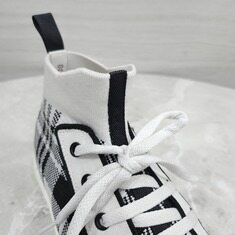 [럭스유] 36 / 디올 워크앤디올 체크 하이탑 스니커즈 썸네일 5