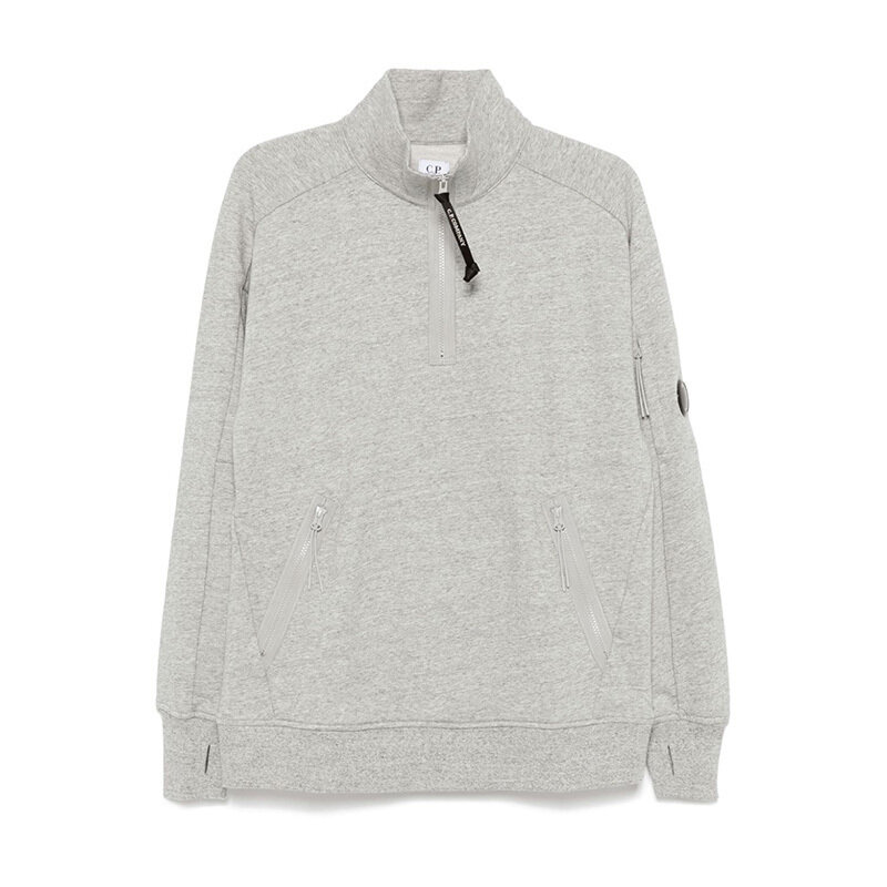 CP컴퍼니 렌즈 패치 반집업 맨투맨 그레이 17CMSS027A 005086W M94 - CP company