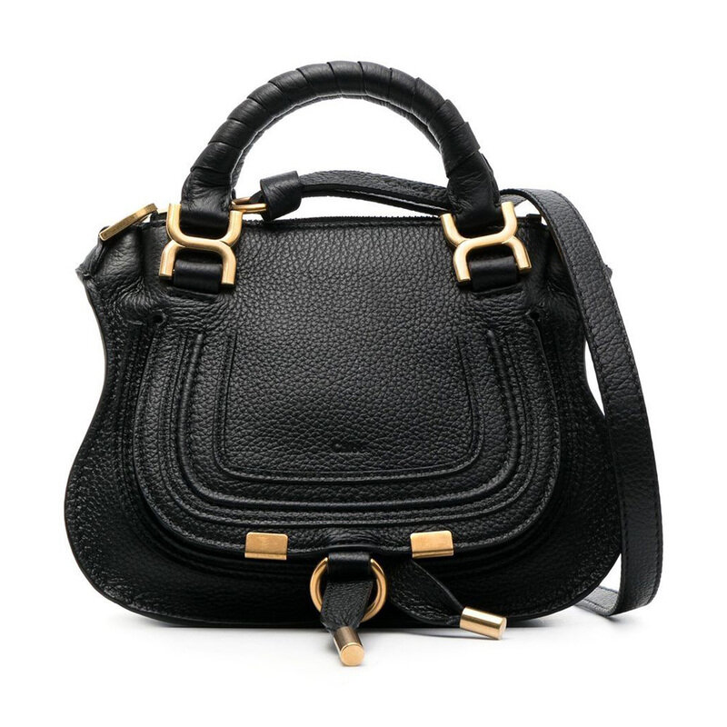 끌로에 마르씨 미니 더블 캐리 백 블랙 CHC23SS595I31 001 - Chloe
