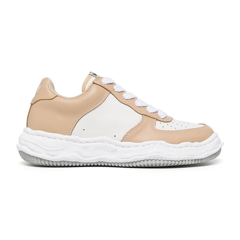 미하라야스히로 웨인 레더 스니커즈 A08FW706 BEIGE WHT - Mihara Yasuhiro