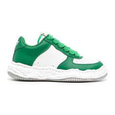 미하라야스히로 웨인 레더 스니커즈 A08FW706 GRN WHT 썸네일 1