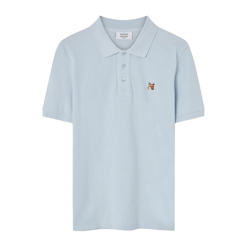 메종키츠네 폭스 헤드 반팔 폴로 셔츠 LM00208KJ7002 0072 - Maison Kitsune