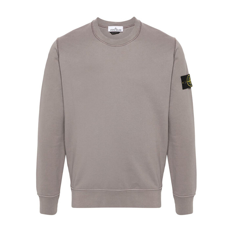 스톤아일랜드 로고 패치 코튼 맨투맨 도브그레이 801563051 V0092 - Stone Island