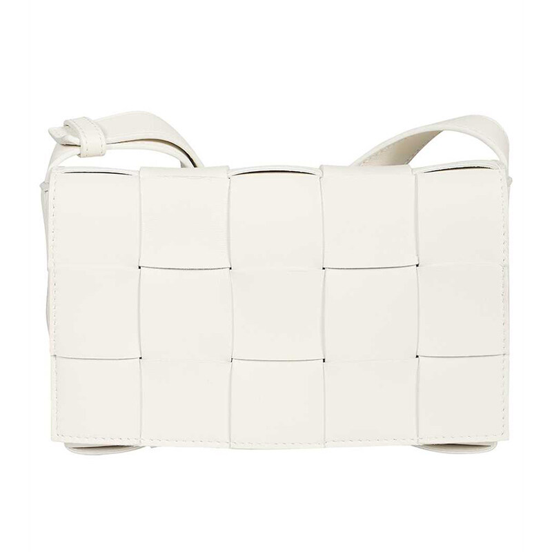 보테가베네타 인트레치아토 스몰 카세트백 화이트 730848 VMAY1 9009 - Bottega Veneta