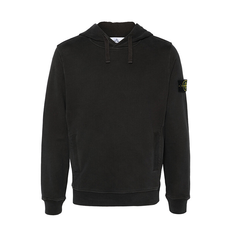 스톤아일랜드 와펜 패치 후드 티셔츠 리드그레이 811560820 V0062 - Stone Island