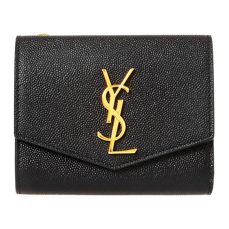 26SS 생로랑 모노그램 업타운 반지갑 블랙 582296 1GF0J 1000 - Saint Laurent