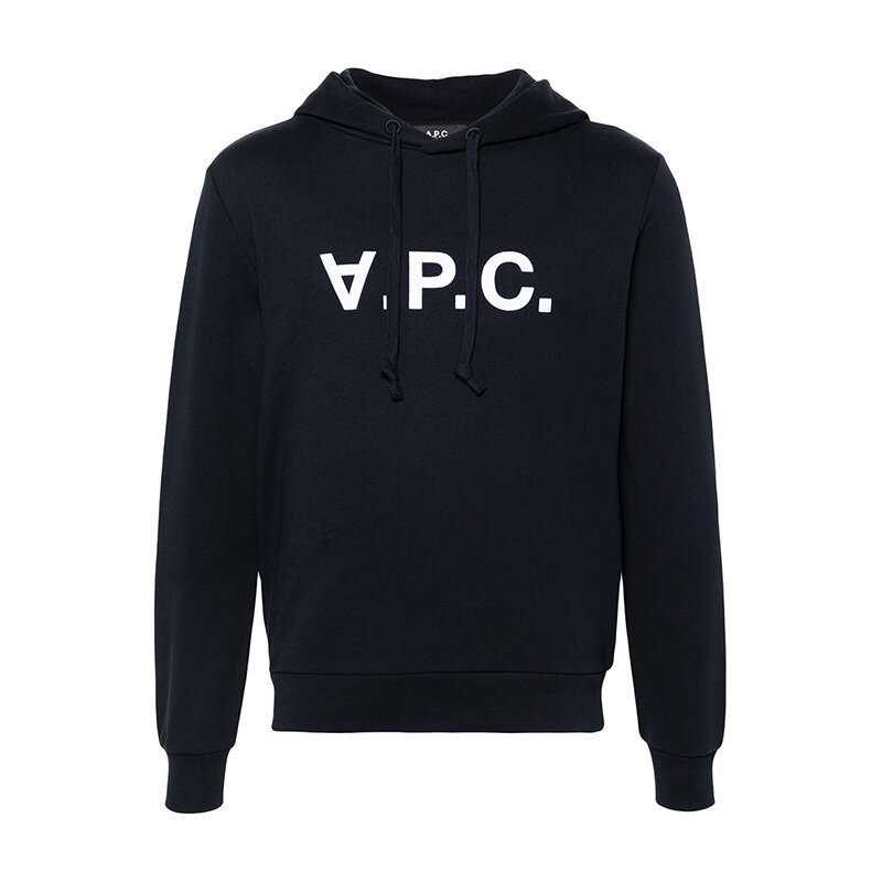 아페쎄 VPC 로고 후드 티셔츠 네이비 COHBN M27908 TIQ - A.P.C.