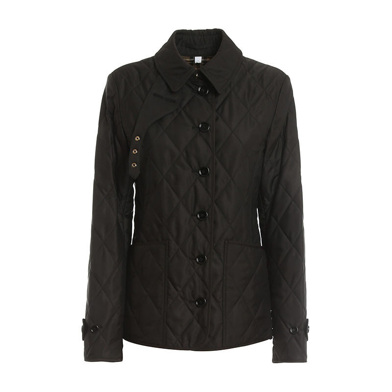 버버리 다이아몬드 퀼팅 자켓 블랙 8049866 - Burberry