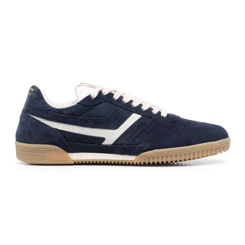 톰포드 잭슨 스웨이드 스니커즈 네이비블루 J1348 LCL306N 3LA01 - Tom Ford