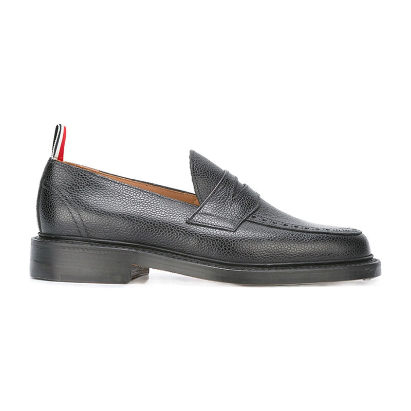 톰브라운 페블 그레인 페니 로퍼 블랙 MFD054A 00198 001 - Thom Browne