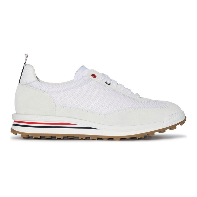 26FW 톰브라운 파인 키드 스웨이드 테크 러닝 슈즈 MFD180A 03050 100 - Thom Browne