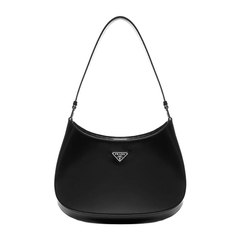 26SS 프라다 클레오 브러시드 숄더백 블랙 1BC499 OOO ZO6 F0002 - Prada