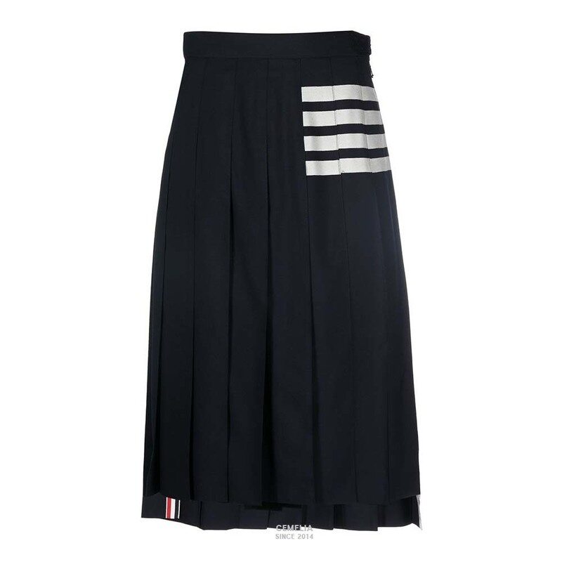 26SS 톰브라운 4바 스트라이프 플리츠 스커트 네이비 FGC400V 06146 415 - Thom Browne