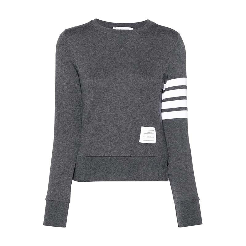 26SS 톰브라운 4바 스트라이프 맨투맨 다크그레이 FJT002A 00535 025 - Thom Browne