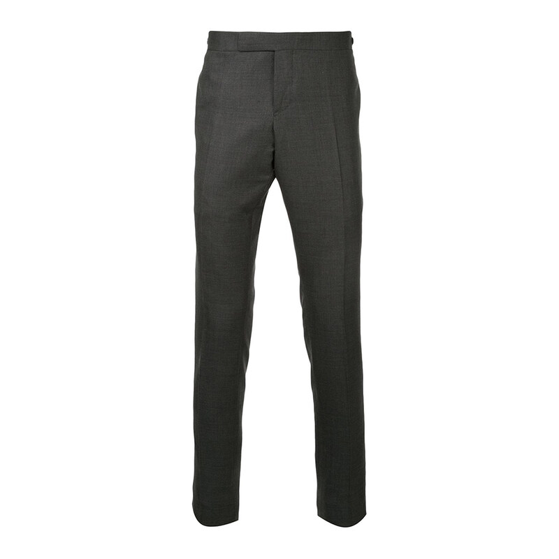 톰브라운 수퍼 120수 트윌 로우 라이즈 팬츠 다크그레이 MTC159A 00626 025 - Thom Browne